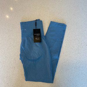 Sky Blue Contour Seamless Leggings